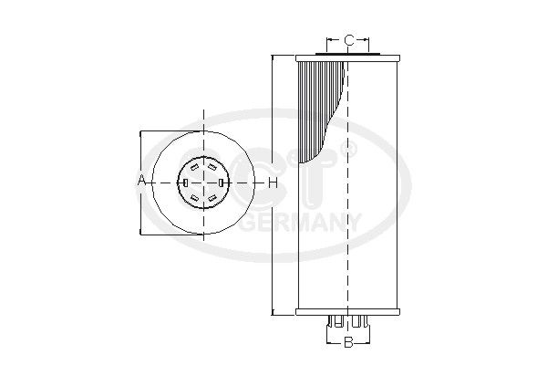 SCT GERMANY Degvielas filtrs SC 7019 P